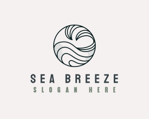 Tidal Ocean Wave logo design