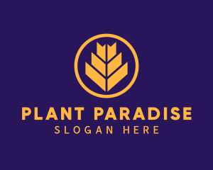 Wheat Plant Farm logo design