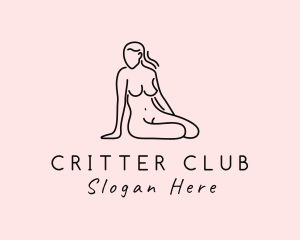 Nude Lady Model logo design