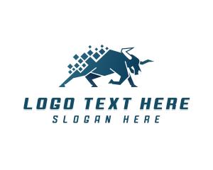 Pixel Bull Business logo