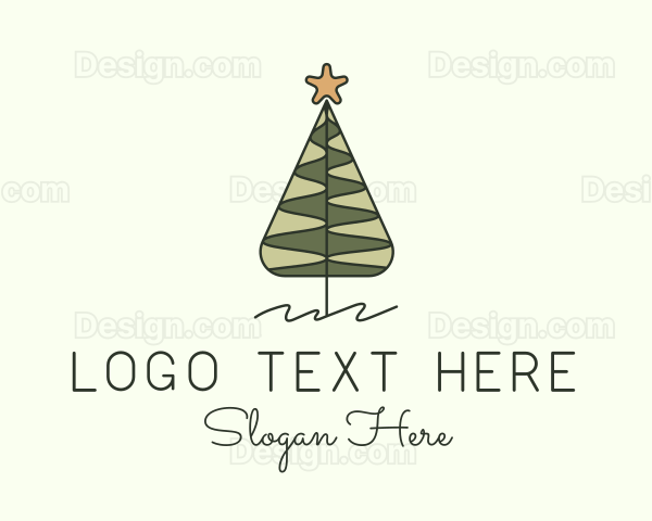 Pine Tree Star Decor Logo