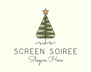 Pine Tree Star Decor logo design