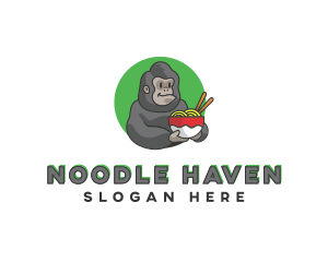 Gorilla Ramen Restaurant logo design