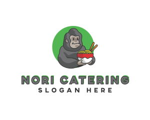 Gorilla Ramen Restaurant logo design