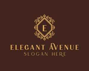 Elegant Flower Wreath logo design