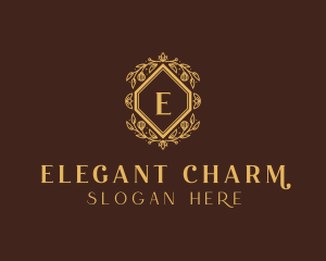 Elegant Flower Wreath logo design