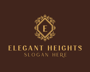 Elegant Flower Wreath logo design