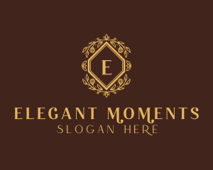 Elegant Flower Wreath logo design