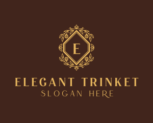 Elegant Flower Wreath logo design