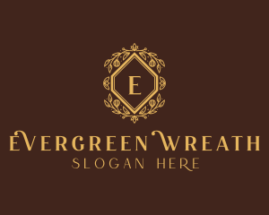 Elegant Flower Wreath logo design