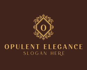 Elegant Flower Wreath logo design