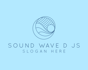 Summer Wave Surfing logo design