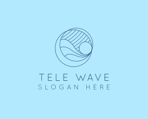 Summer Wave Surfing logo design