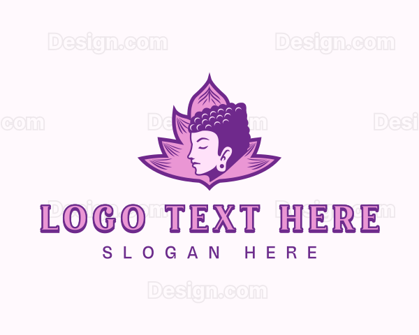 Buddha Lotus Meditation Logo