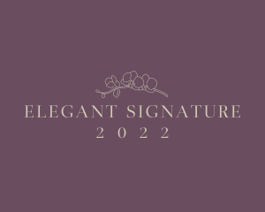 Elegant Feminine Floral logo design