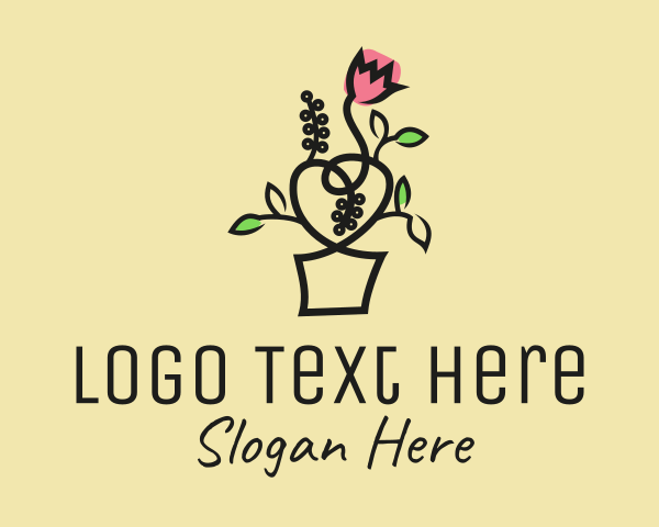 Wild Flower logo example 4