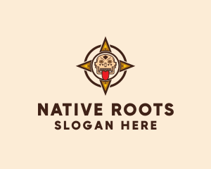 Ethnic Tribe Compass  logo design