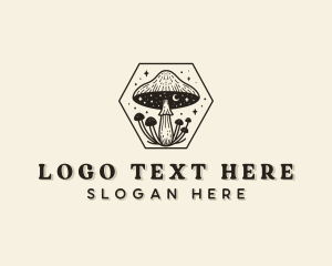 Organic Fungus Mushroom logo