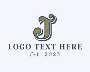 Ornate Decorative Company Letter J logo