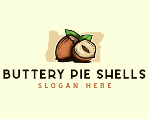 Hazelnut Fruit Oregon logo design