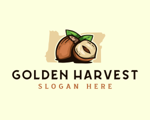 Hazelnut Fruit Oregon logo design