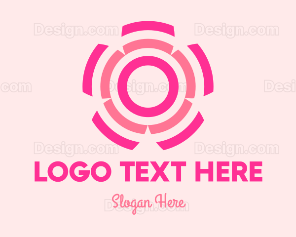 Abstract Cherry Blossom Logo