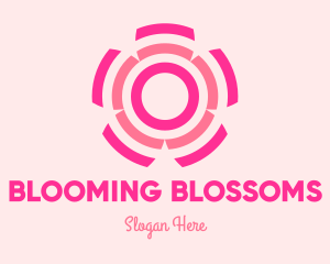 Abstract Cherry Blossom logo design