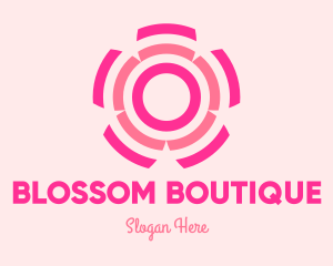 Abstract Cherry Blossom logo design