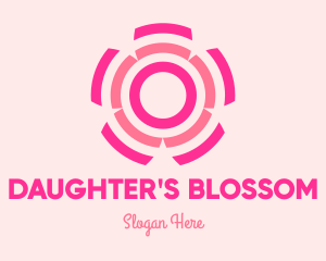 Abstract Cherry Blossom logo design