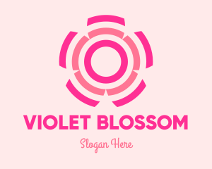 Abstract Cherry Blossom logo design