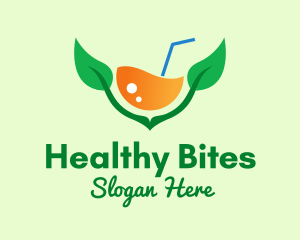 Healthy Citrus Juice Drink  logo design