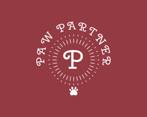 Puppy Paw Sunrays Vet logo design