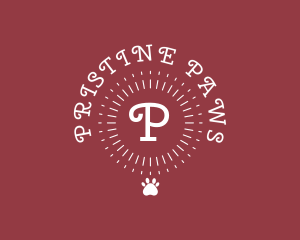 Puppy Paw Sunrays Vet logo design