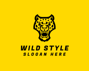 Wild Jaguar Leopard logo design