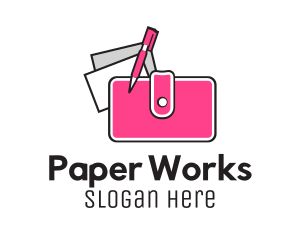 Wallet Pen & Paper logo design