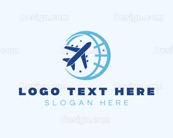 Travel Airplane Flight Logo