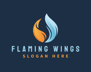 Heat Cold Gas Flame logo design