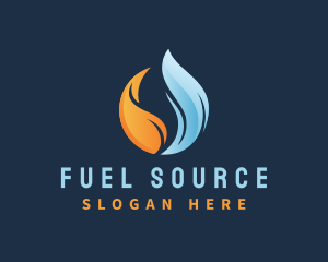 Heat Cold Gas Flame logo design