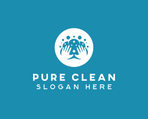 Hand Wash Disinfectant logo design