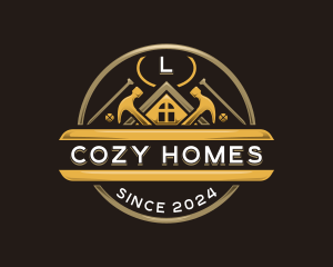 Home Renovation Hammer logo design