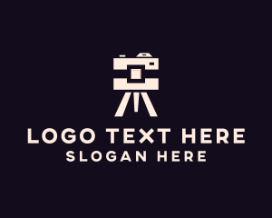 Camera Tripod Photographer Logo