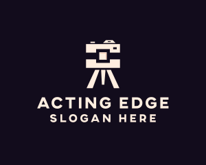 Camera Tripod Photographer logo design