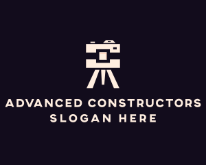 Camera Tripod Photographer logo design