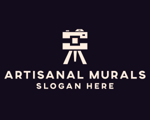 Camera Tripod Photographer logo design