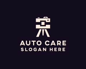 Camera Tripod Photographer logo design