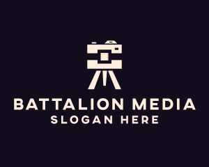 Camera Tripod Photographer logo design