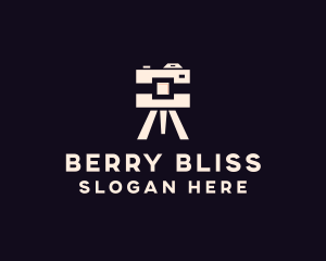 Camera Tripod Photographer logo design