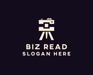 Camera Tripod Photographer logo design