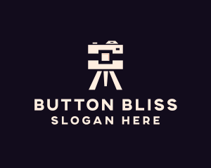 Camera Tripod Photographer logo design