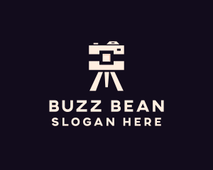 Camera Tripod Photographer logo design